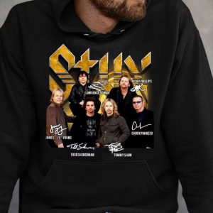 Styx Rock Band Signatures T Shirt For Men And Women
