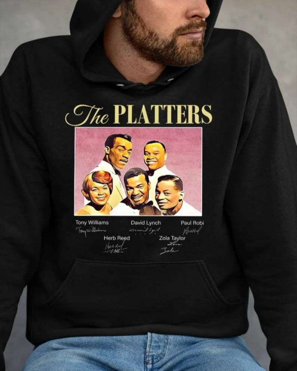 The Platters Band Signatures T Shirt For Men And Women