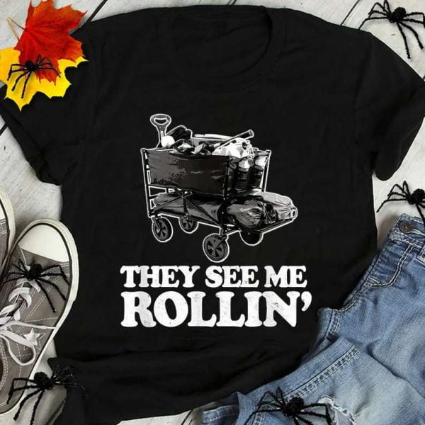 They See Me Rollin Ballpark Wagon T Shir