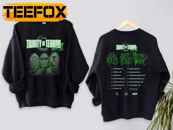 Trinity Of Terror Tour 2022 Music Band T Shirt