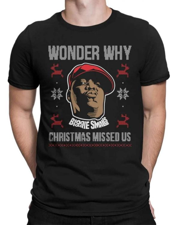 Wonder Why Christmas Forgot Us Biggie Smalls Unisex T Shirt