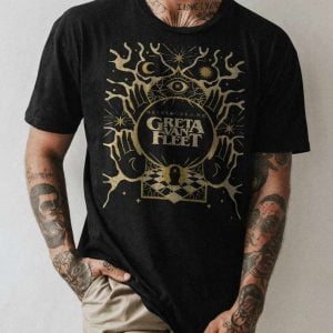Greta Van Fleet Dreams In Gold Rock Band T Shirt
