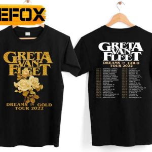 Greta Van Fleet Dreams In Gold Tour 2022 Unisex T Shirt