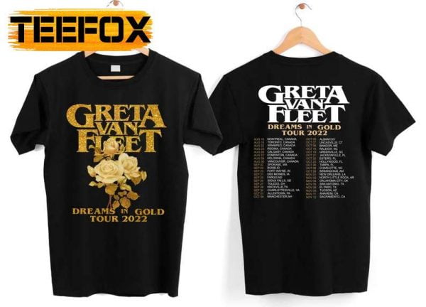Greta Van Fleet Dreams In Gold Tour 2022 Unisex T Shirt