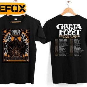 Greta Van Fleet Rock Band Dream In Gold Tour Concert 2022 Unisex T Shirt