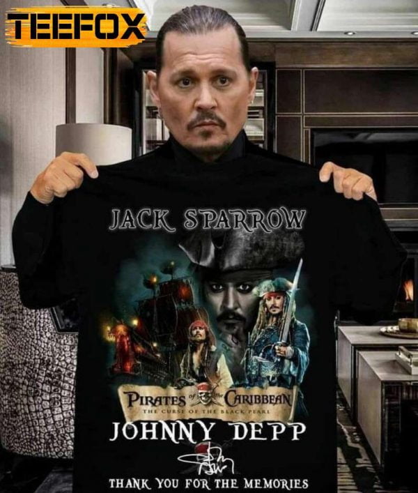 Jack Sparrow Johnny Depp Signature Unisex T Shirt
