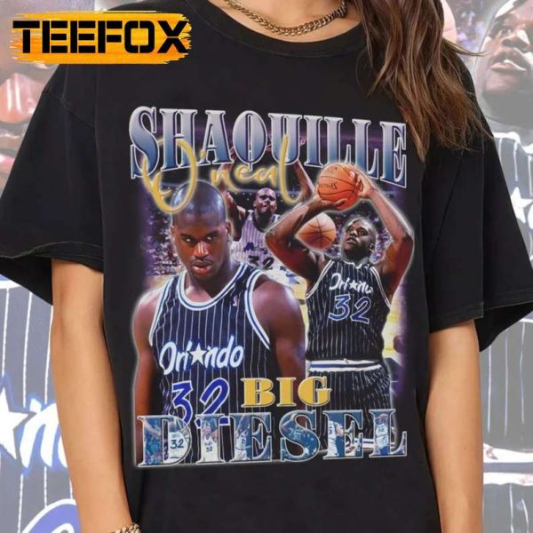 Shaquille ONeal NBA Inspired Vintage Unisex T Shirt