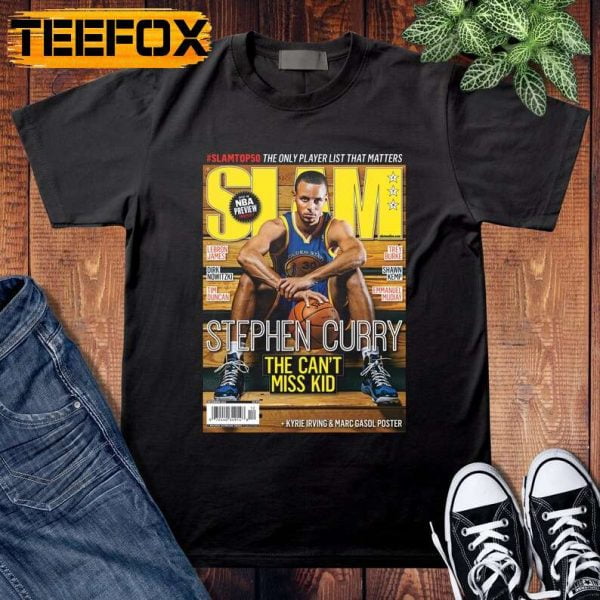 Stephen Curry Slam Cover NBA Basketball T Shirt