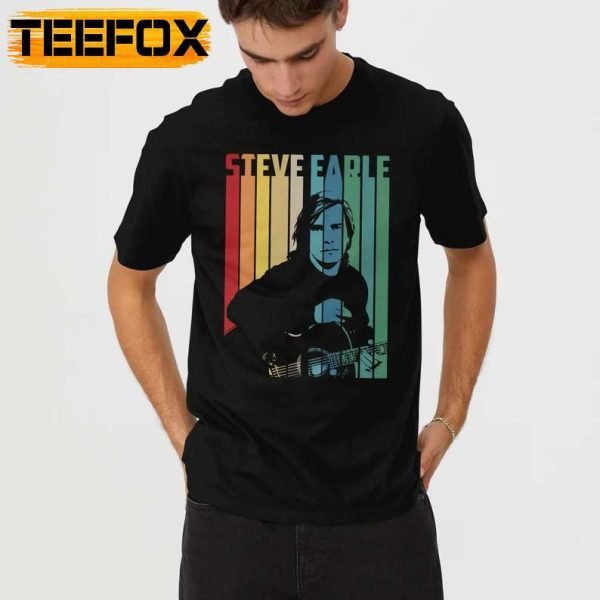 Steve Earle Singer Vintage Retro T Shirt