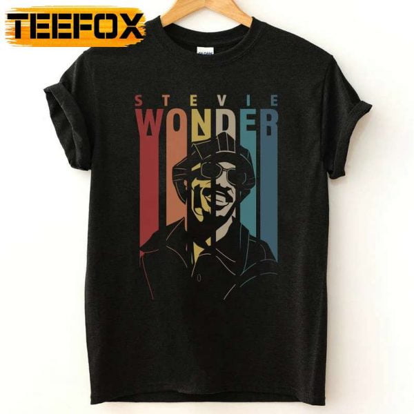 Stevie Wonder Music Singer Retro Style T Shirt