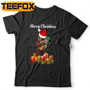 Baby Groot Baby Yoda Merry Christmas T Shirt
