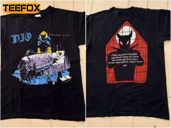 Dio Dream Evil Tour Vintage 1987 T Shirt