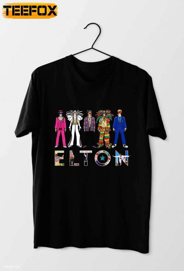 Elton John Farewell Tour Yellow Brick Road The Final Tour 2022 Music Concert T Shirt