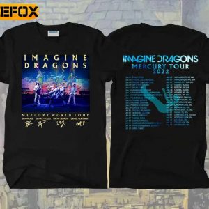 Imagine Dragons Mercury Tour 2022 Signatures T Shirt