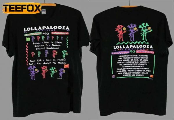 Lollapalooza Tour Concert Vintage 1993 T Shirt