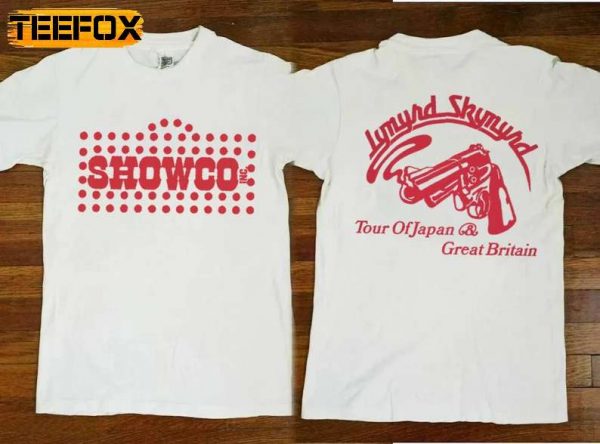 Lynyrd Skynyrd Showco Tour of Japan Great Britain Rock GBR Vintage 1976 T Shirt