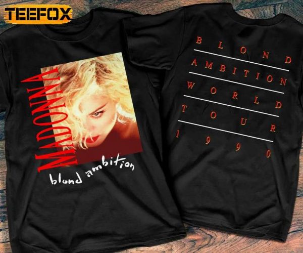 Madonna Blond Ambition World Tour Concert Vintage 1990 T Shirt