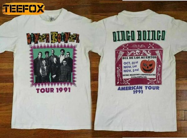 Oingo Boingo Irvine Meadows Dia De Los Muertos Concert Tour Vintage 1991 T Shirt