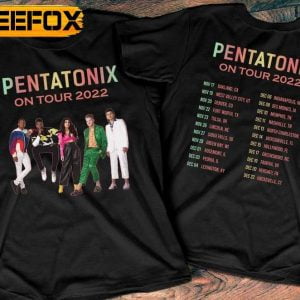 Pentatonix A Christmas Spectacular Tour 2022 Band on Concert T Shirt