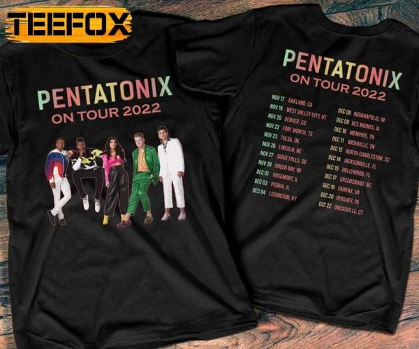 Pentatonix A Christmas Spectacular Tour 2022 Band on Concert T Shirt