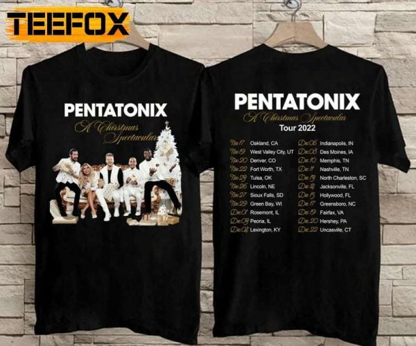 Pentatonix A Christmas Spectacular Tour 2022 Concert T Shirt