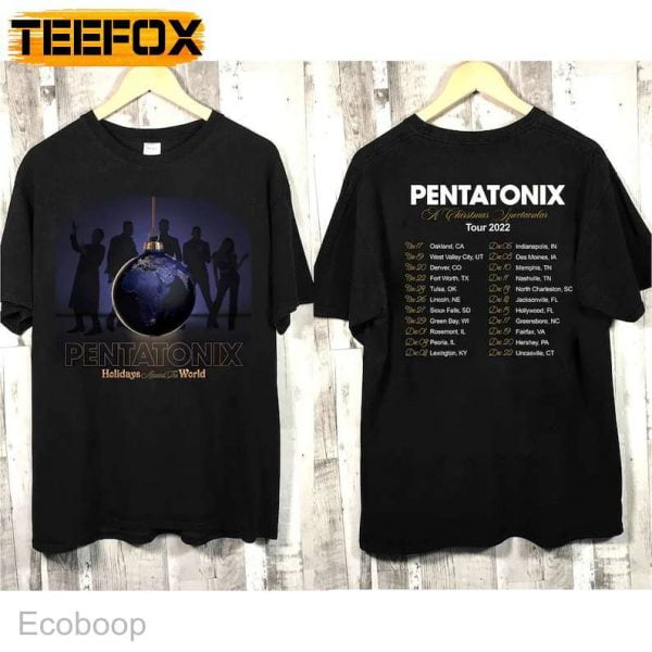 Pentatonix A Christmas Spectacular Tour 2022 Music Band T Shirt