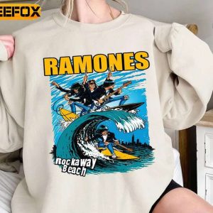 Ramones Rockaway Beach Rock Band T Shirt