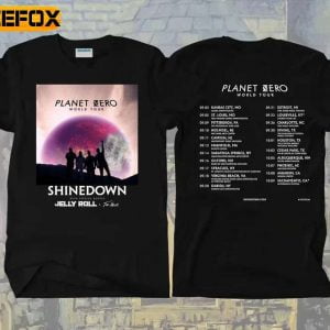 Shinedown Planet Zero World Tour 2022 T Shirt