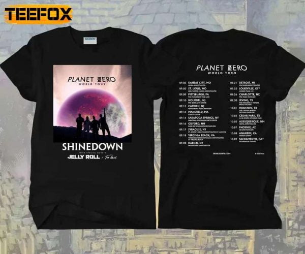 Shinedown Planet Zero World Tour 2022 T Shirt