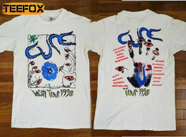 The Cure Wish Tour Vintage 1992 T Shirt