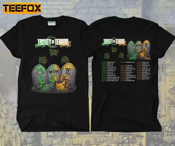 The Trinity Of Terror Tour Concert 2022 Music Lover T Shirt