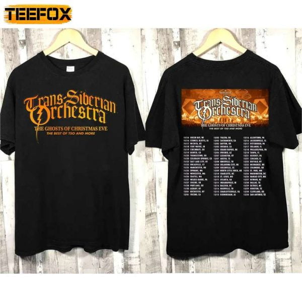 Trans Siberian Orchestra The Ghost Of Christmas Eve Winter Tour 2022 Concert T Shirt