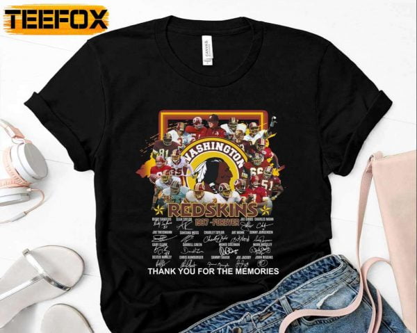 Washington Redskins 1937 Forever Thank You For The Memories T Shirt