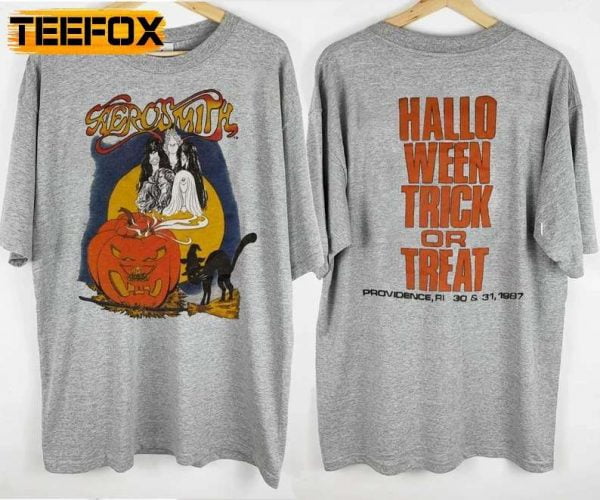 Aerosmith Halloween Providence RI 30 31 1987 Tour T Shirt