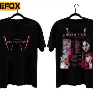 Black Pink Pink Verom Born Pink World Tour 2023 T Shirt