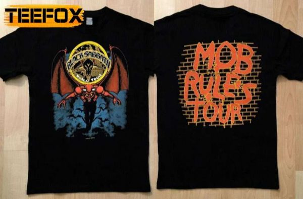 Black Sabbath Mob Rules Tour 1981 T Shirt