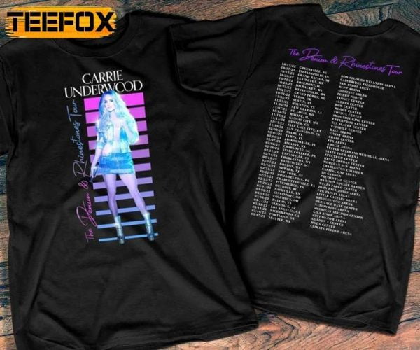 Carrie Underwood The Denim Rhinestones America Tour 2023 T Shirt