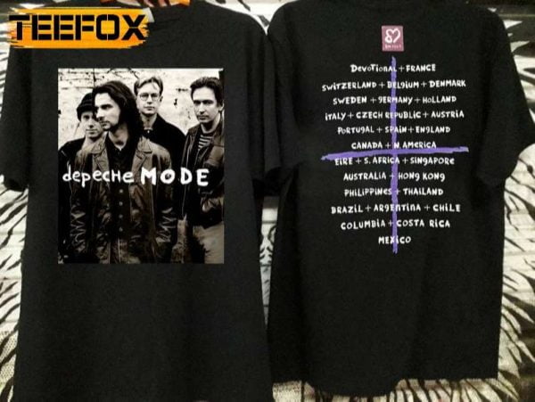 Depeche Mode Faith Devotional World Tour Concert 1993 T Shirt