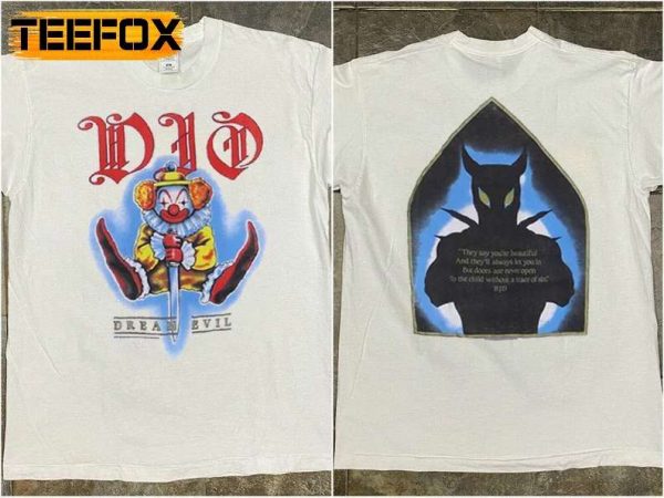 Dio Dream Evil White 1987 T Shirt