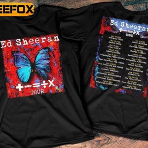 Ed Sheeran Mathematics America Tour 2023 T Shirt