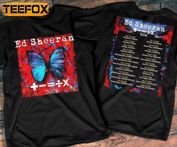Ed Sheeran Mathematics America Tour 2023 T Shirt