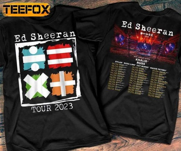 Ed Sheeran Mathematics Tour Australia US 2023 T Shirt