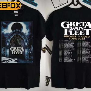 Greta Van Fleet Dreams In Gold Tour 2022 New Design T Shirt