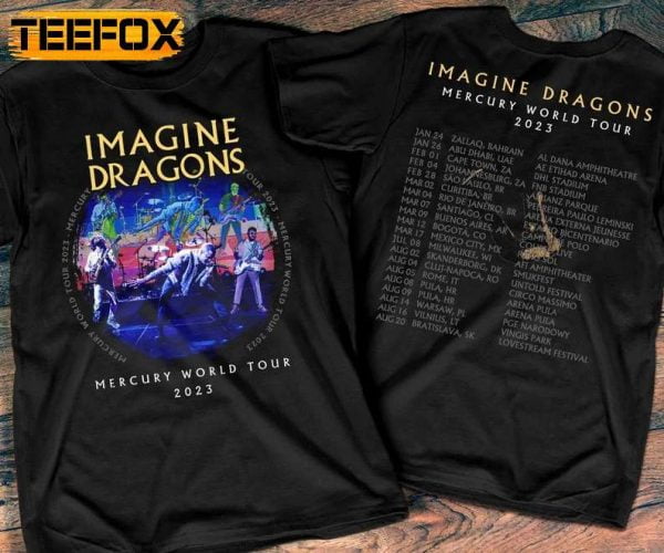 Imagine Dragons Mercury World Tour 2023 T Shirt