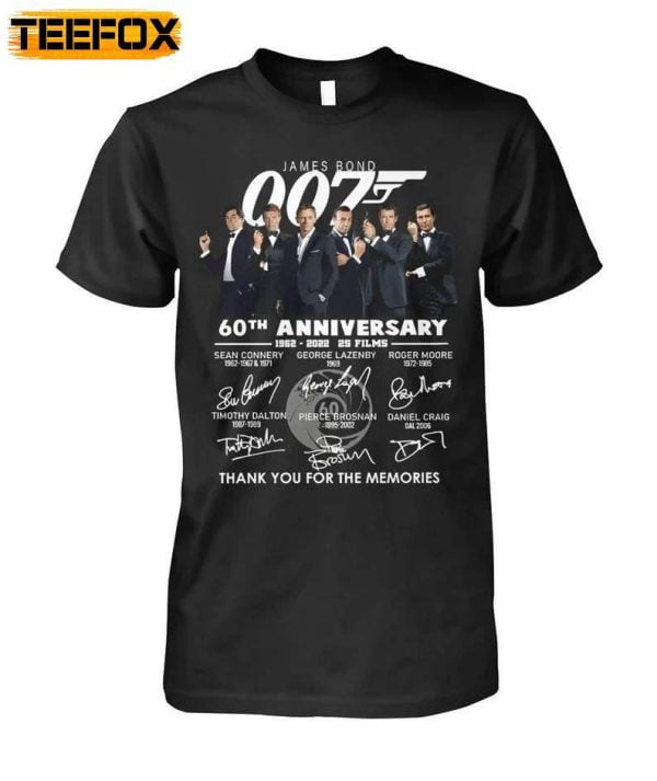 James Bond 007 60th Anniversary T Shirt