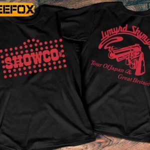 Lynyrd Skynyrd Showco Tour of Japan Great Britain Rock GBR 1976 T Shirt