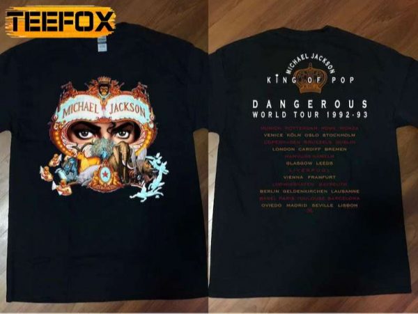 Michael Jackson Dangerous World Tour 1992 93 T Shirt