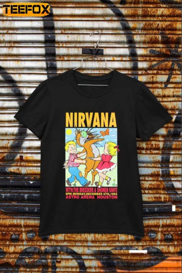 Nirvana Astro Arena Houston 1993 T Shirt