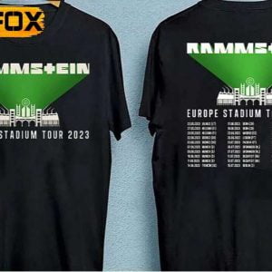 Rammstein 2023 Stadium Europe Tour T Shirt