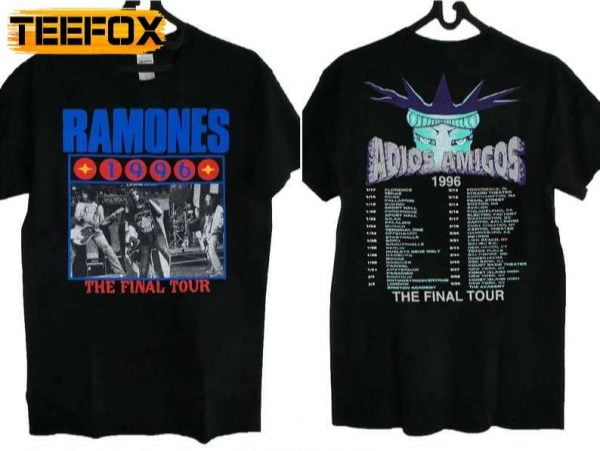 Ramones Adios Amigos The Final Tour 1996 T Shirt